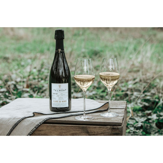 Gift Set - Champagne + Richard Brendon Wine Glass Set of 2